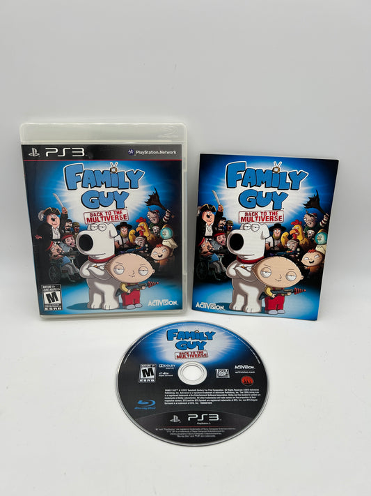 PiXEL-RETRO.COM : SONY PLAYSTATION 3 (PS3) COMPLET CIB BOX MANUAL GAME NTSC FAMILY GUY BACK TO THE MULTIVERSE