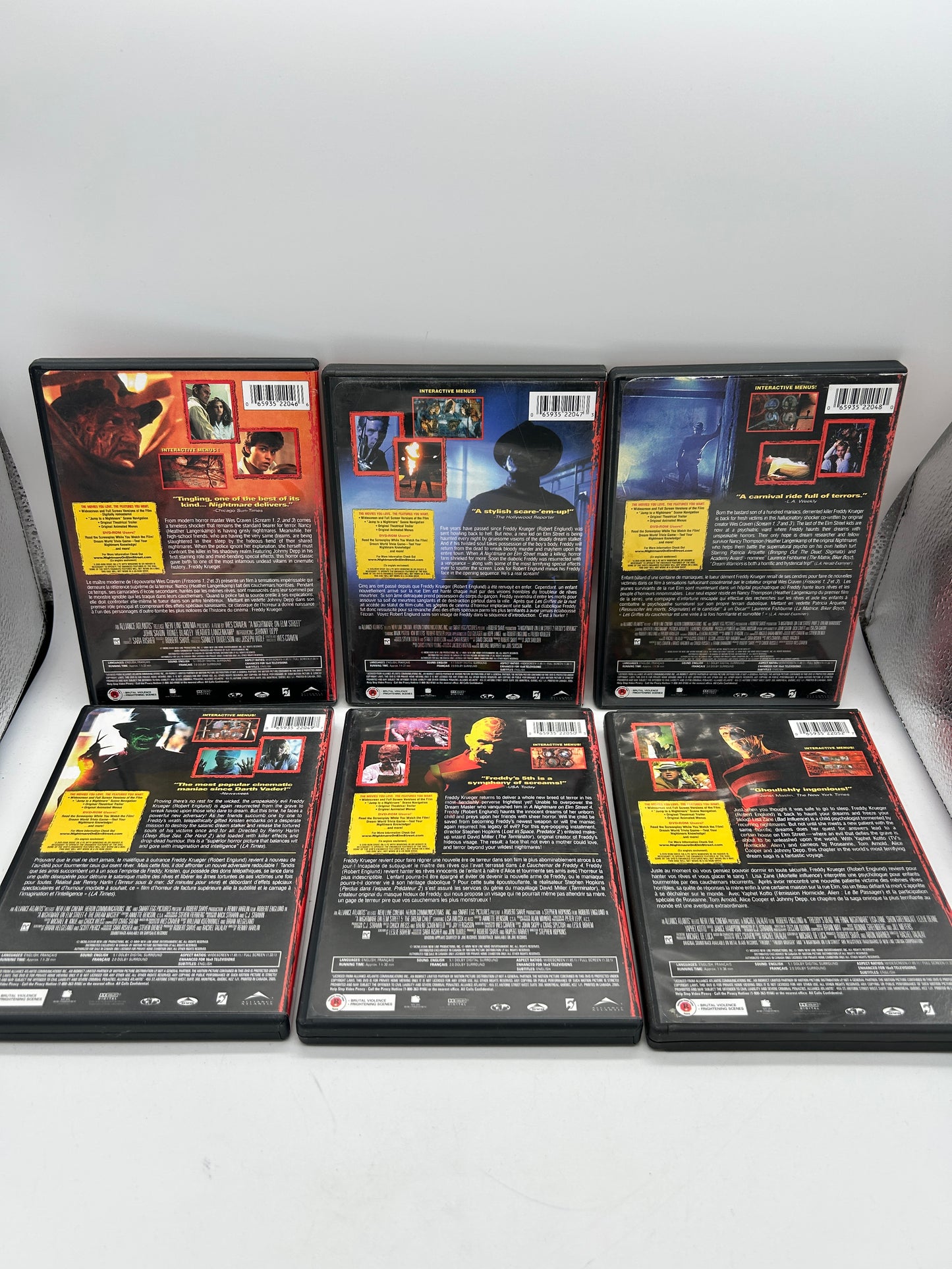 FiLM DVD | LOT 6 FiLMS FREDDY 1-2-3-4-5 LA FiN [A NiGHTMARE ON ELM STREET]