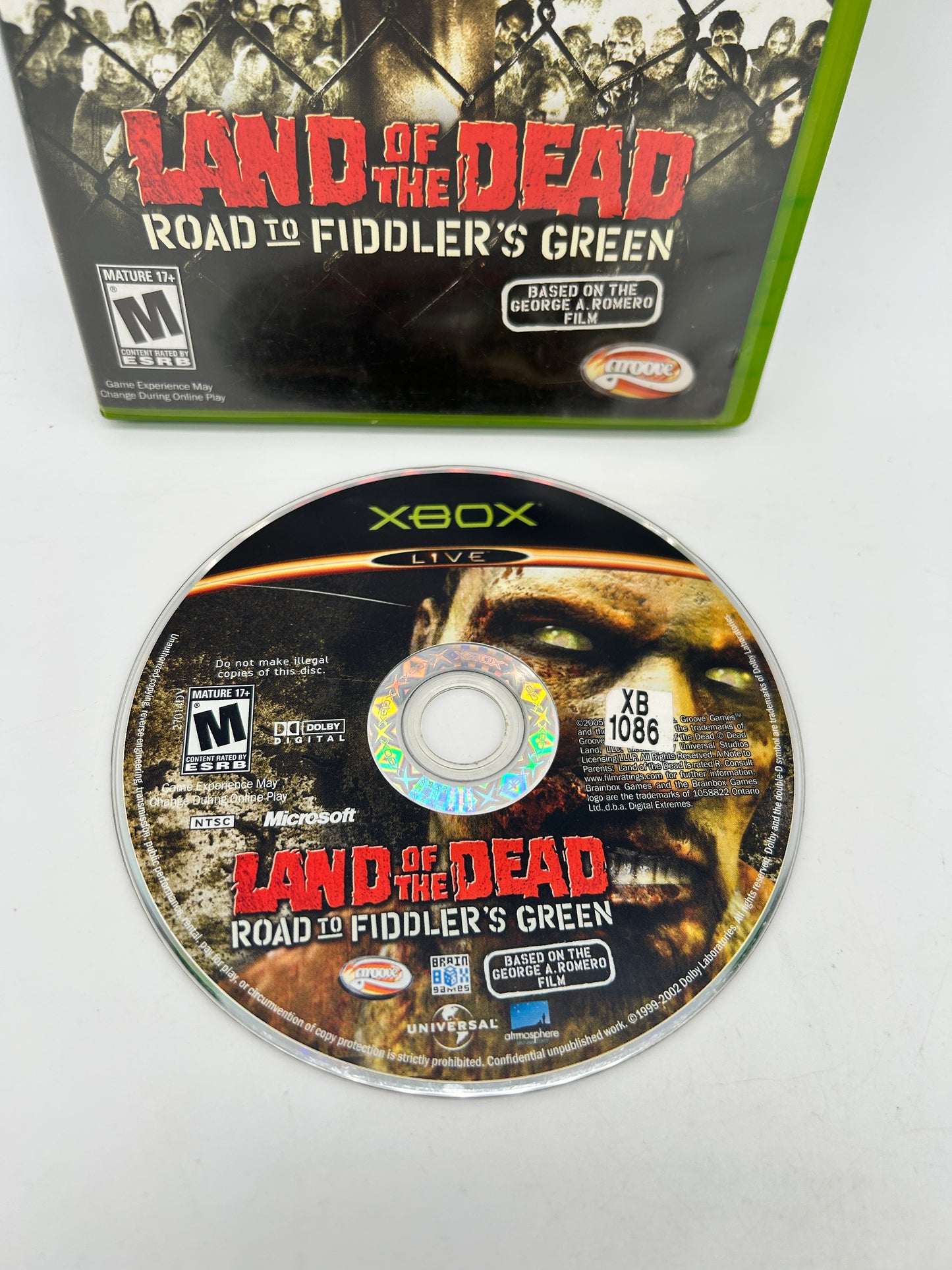 MiCROSOFT XBOX ORiGiNAL | LAND OF THE DEAD ROAD TO FIDDLERS GREEN