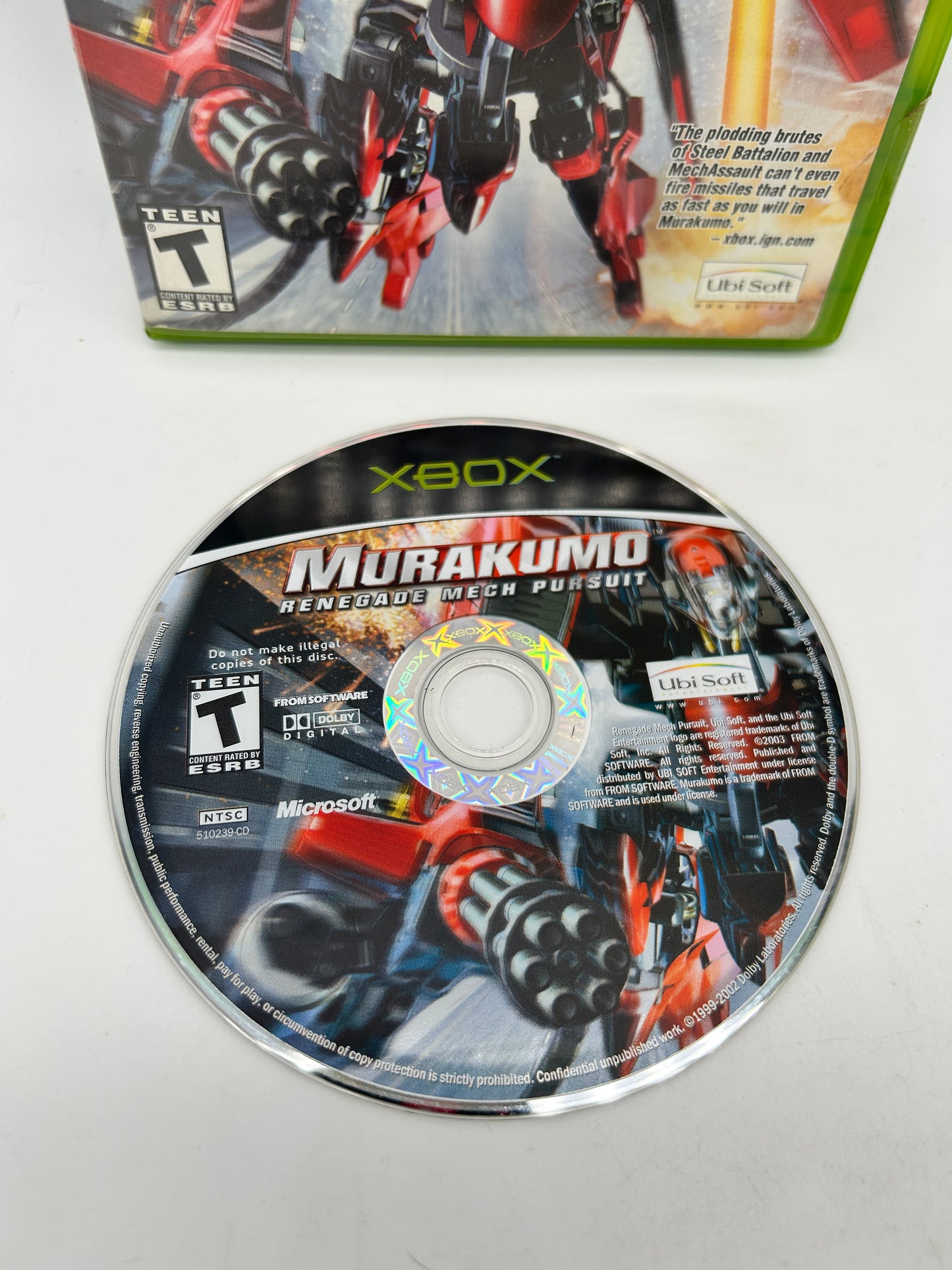 MiCROSOFT XBOX ORiGiNAL | MURAKUMO RENEGADE MECH PURSUiT