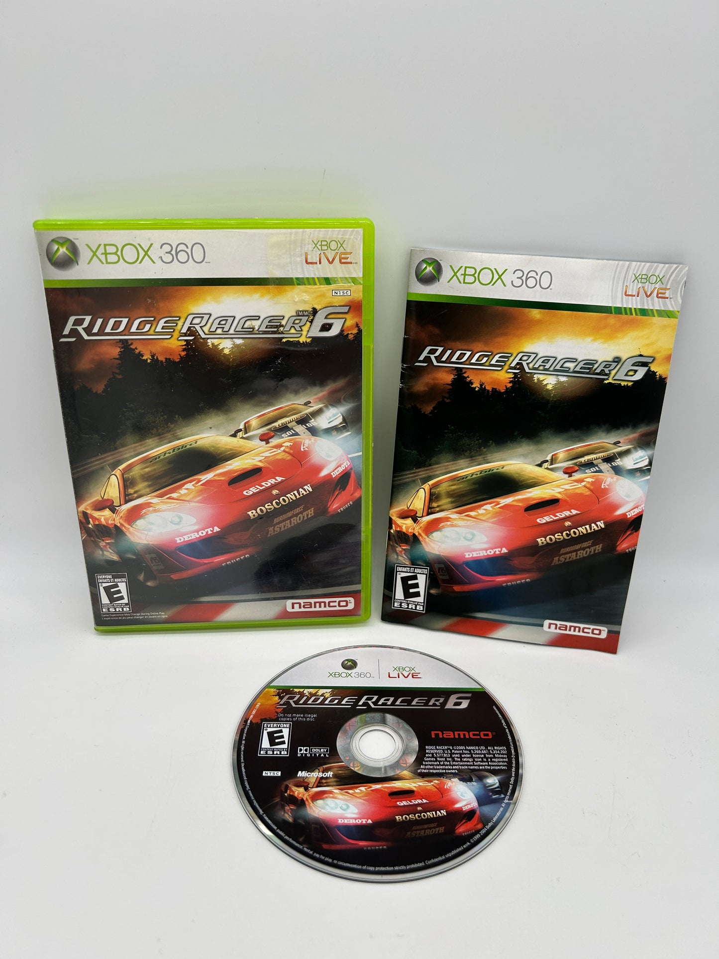 PiXEL-RETRO.COM : MICROSOFT XBOX 360 COMPLETE CIB BOX MANUAL GAME NTSC RIDGE RACER 6