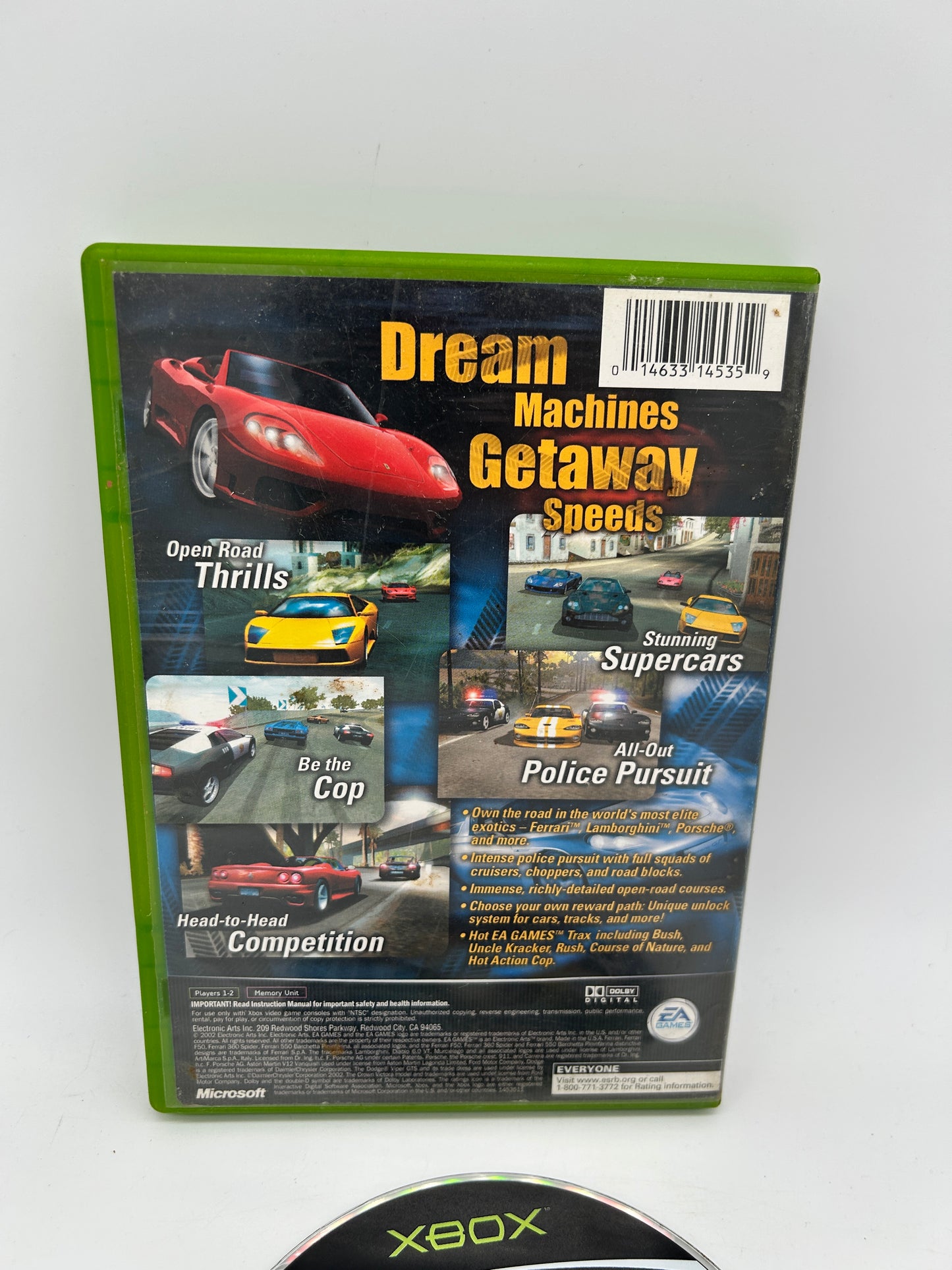 MiCROSOFT XBOX ORiGiNAL | NEED FOR SPEED HOT PURSUiT 2