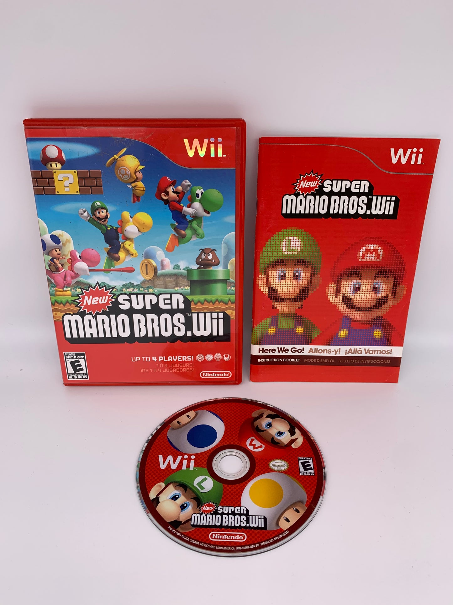 PiXEL-RETRO.COM : NINTENDO WII COMPLET CIB BOX MANUAL GAME NTSC NEW SUPER MARIO BROS. WII