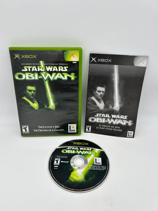 PiXEL-RETRO.COM : MICROSOFT XBOX COMPLETE CIB BOX MANUAL GAME NTSC STAR WARS OBI-WAN