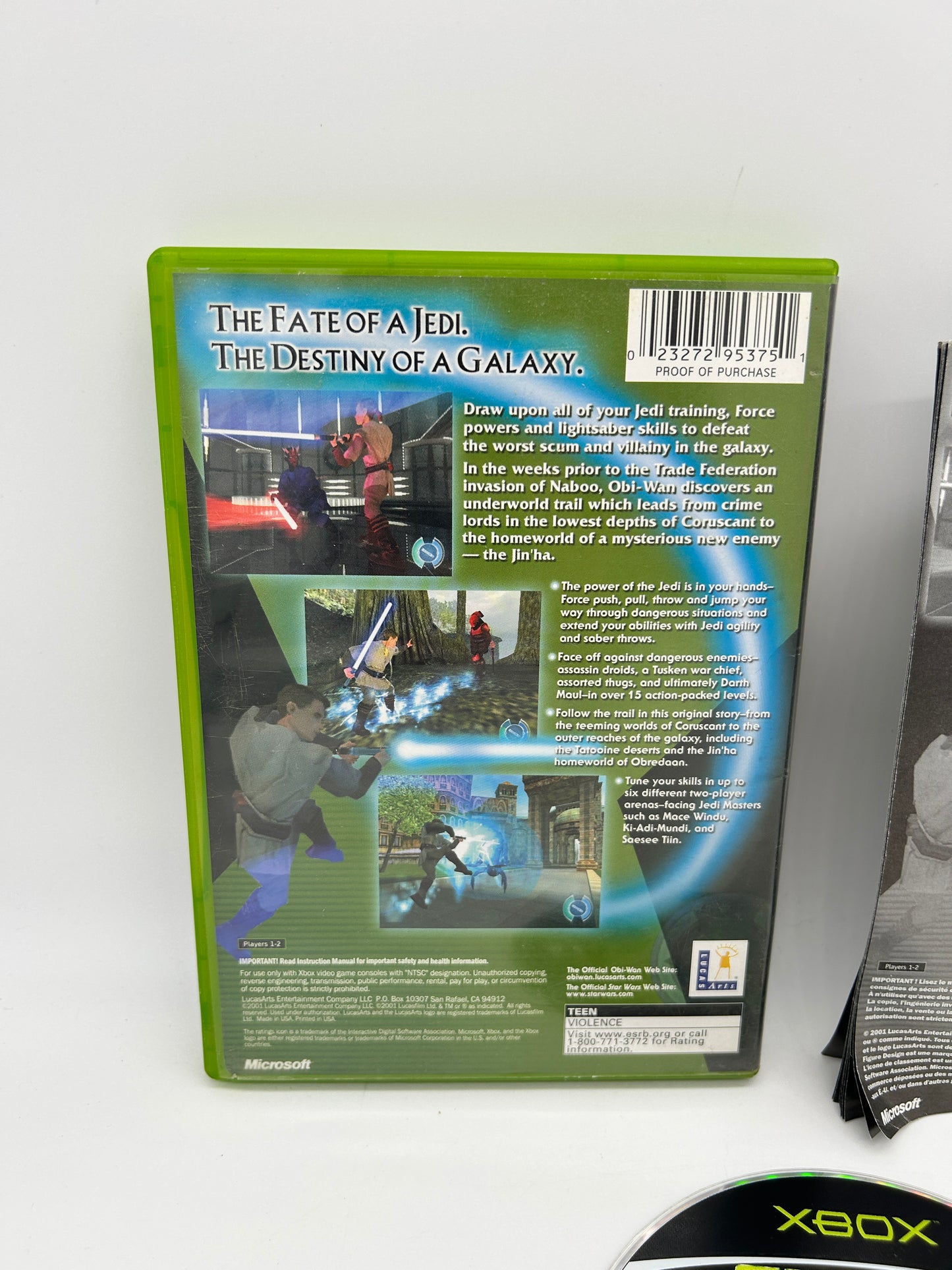 MiCROSOFT XBOX ORiGiNAL | STAR WARS OBi-WAN