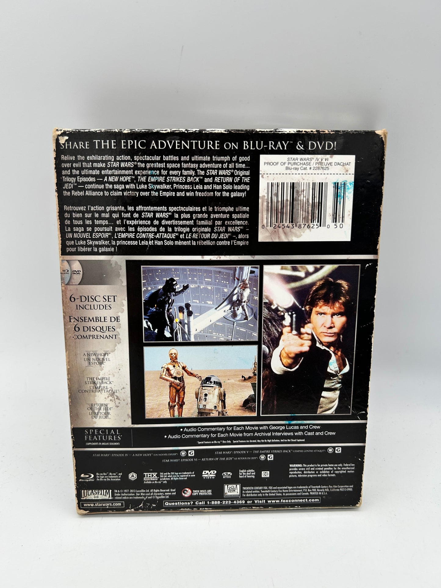 Movie BLU-RAY + DVD | STAR WARS TRILOGY EPiSODES IV V VI [TRiLOGY]