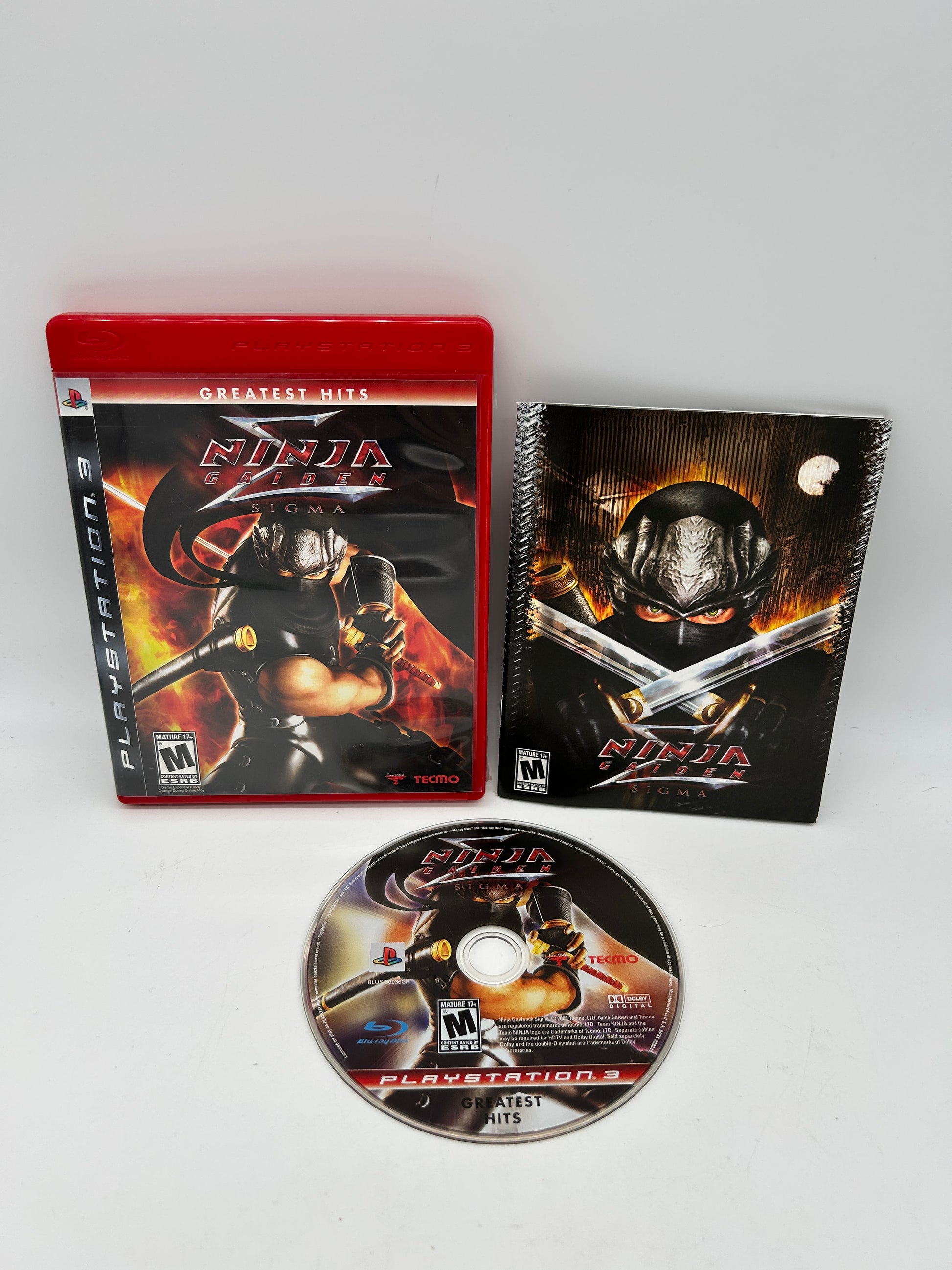PiXEL-RETRO.COM : sony playstation 3 ps3 ninja gaiden SIGMA complete game box manual ntsc