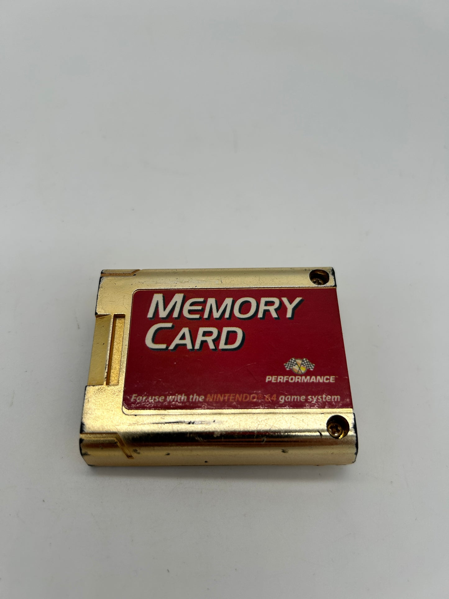 PiXEL-RETRO.COM : nintendo 64 memory card PERFORMANCE N64 GOLD TOYS R US EXCLUSIVE