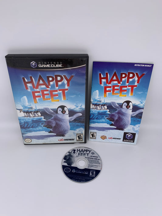 PiXEL-RETRO.COM : NINTENDO GAMECUBE COMPLETE CIB BOX MANUAL GAME NTSC HAPPY FEET