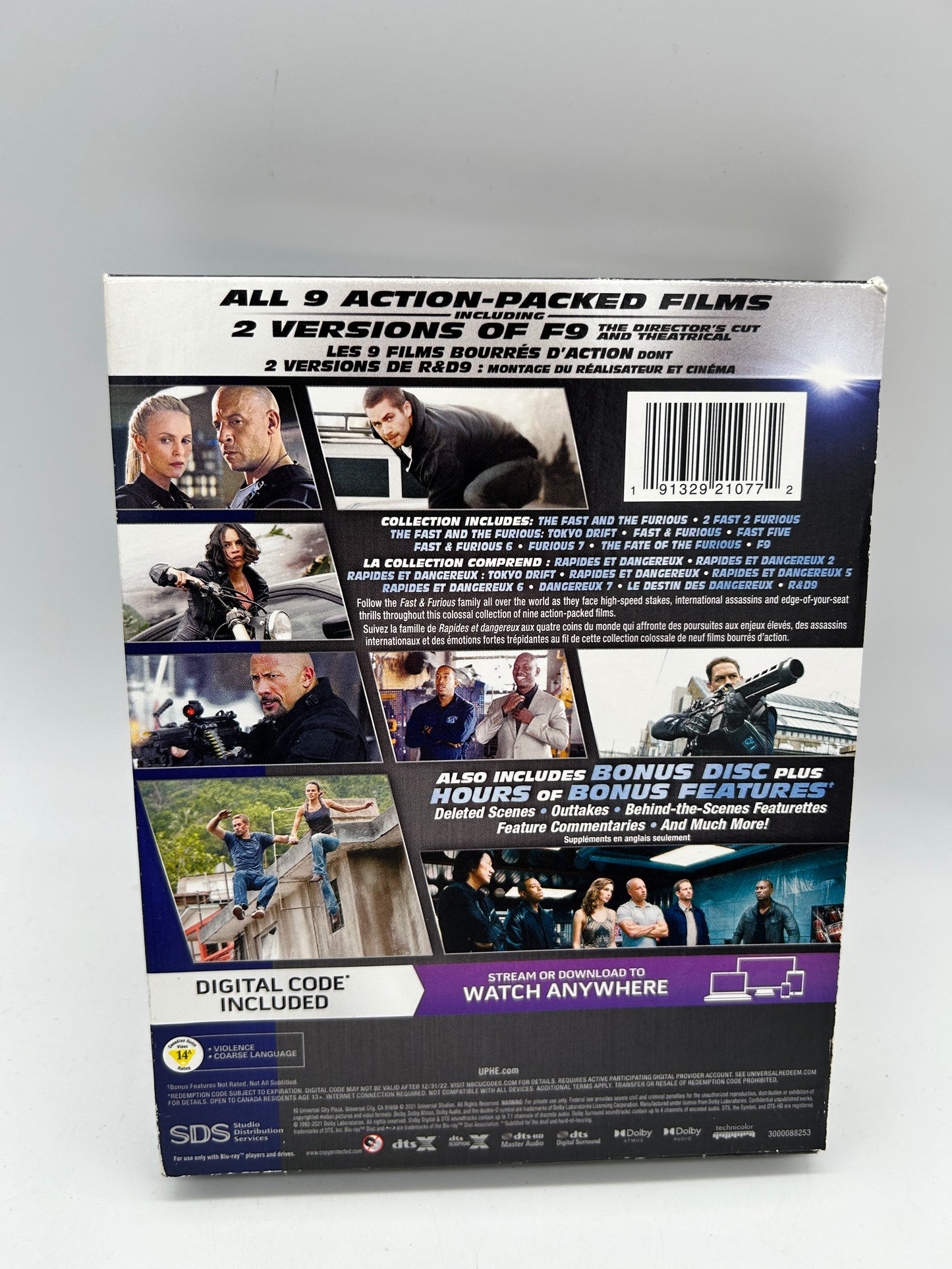 FiLM BLU-RAY | RAPiDE ET DANGEREUX COLLECTiON DE 9 FiLMS [FAST & FURiOUS 9 MOViE]