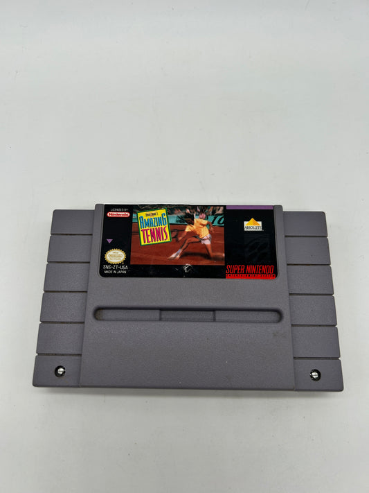 PiXEL-RETRO.COM : SUPER NINTENDO NES (SNES) GAME NTSC DAVID CRANE'S AMAZING TENNIS