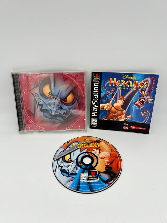 PiXEL-RETRO.COM : SONY PLAYSTATION (PS1) COMPLETE CIB BOX MANUAL GAME NTSC HERCULES ACTION GAME