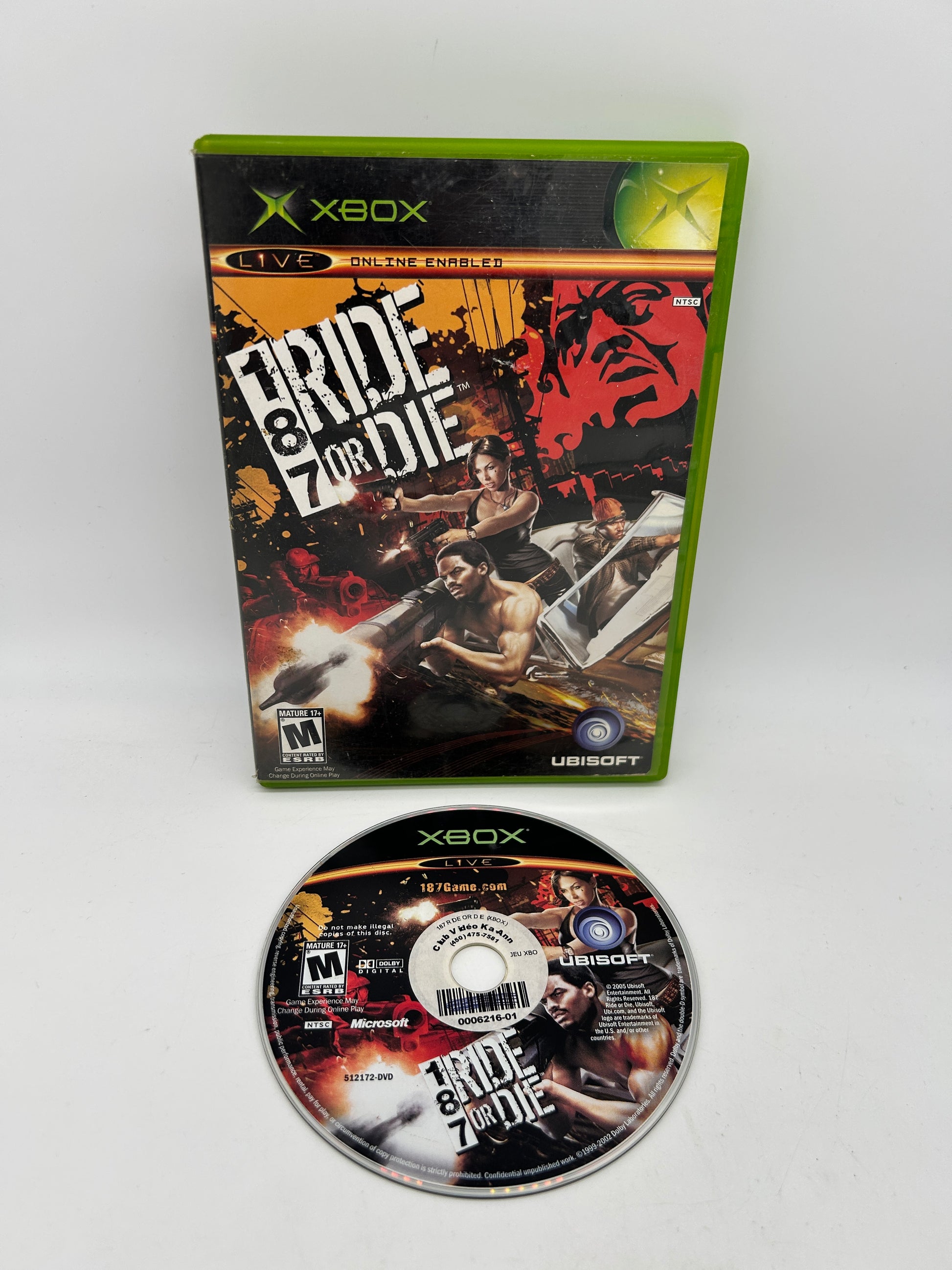 PiXEL-RETRO.COM : MICROSOFT XBOX GAME NTSC 187 RIDE OR DIE