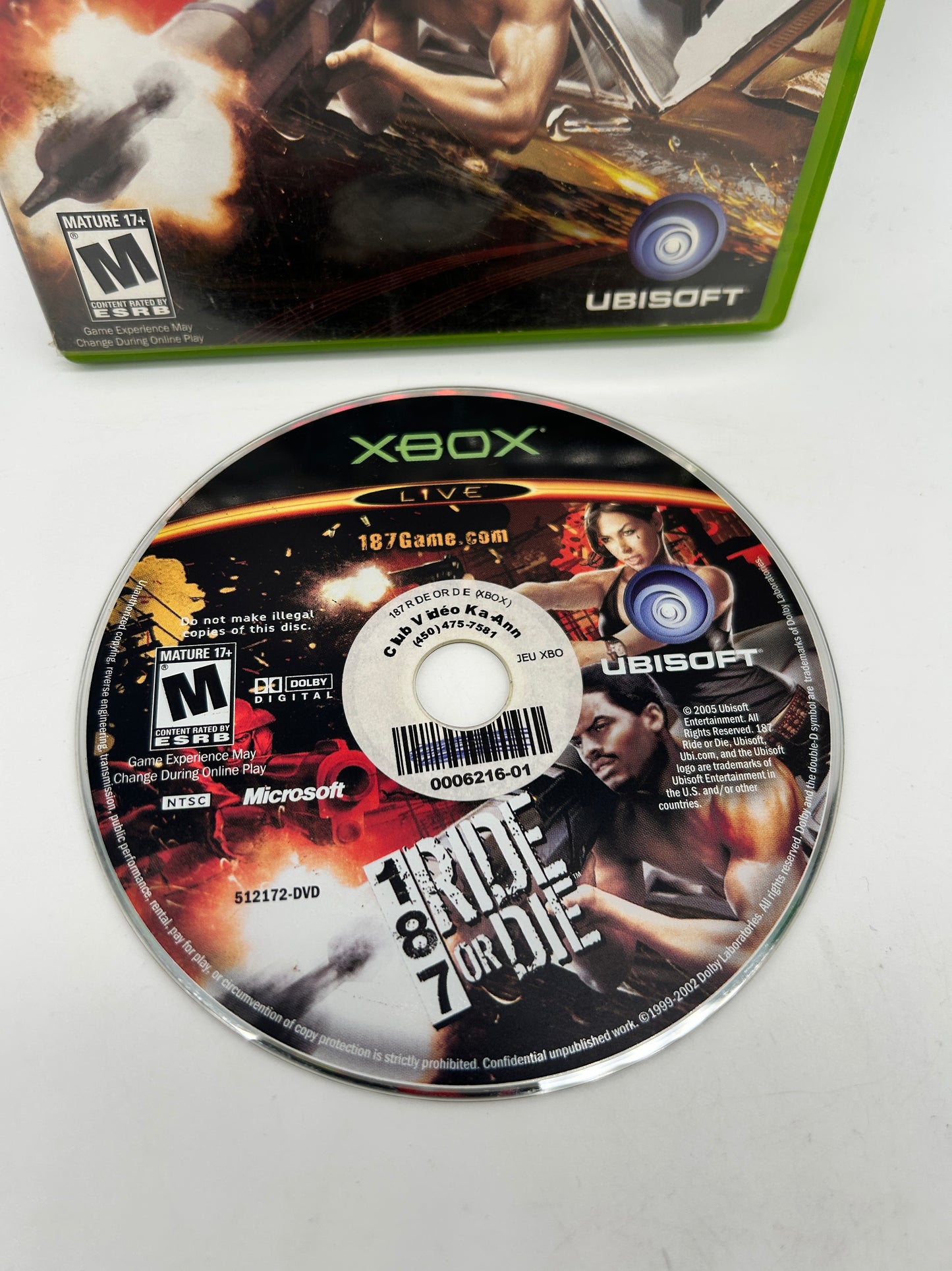 MiCROSOFT XBOX ORiGiNAL | 187 RiDE OR DiE