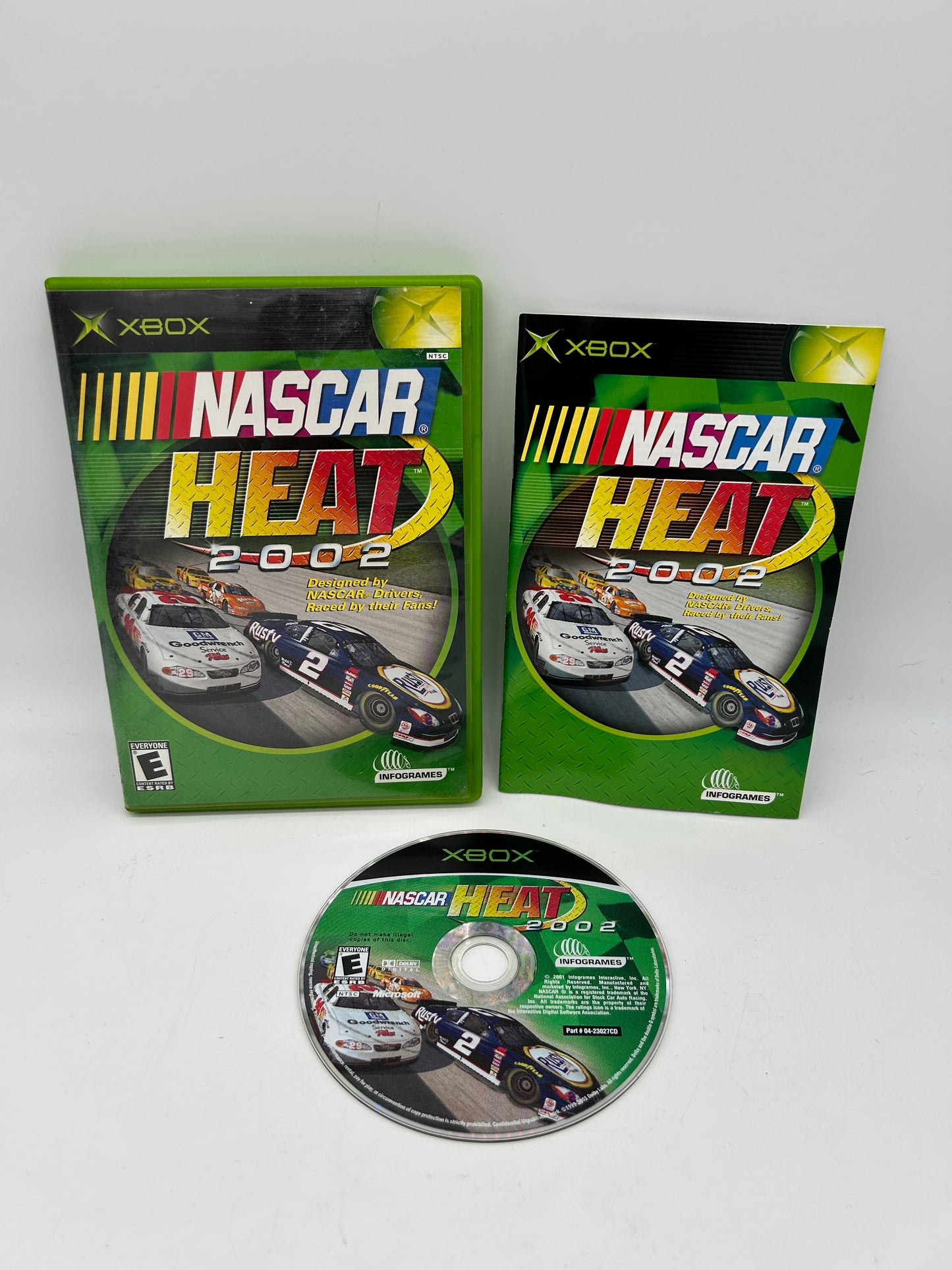 PiXEL-RETRO.COM : MICROSOFT XBOX COMPLETE CIB BOX MANUAL GAME NTSC NASCAR HEAT 2002