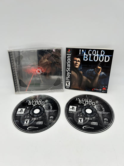 PiXEL-RETRO.COM : SONY PLAYSTATION (PS1) COMPLETE CIB BOX MANUAL GAME NTSC IN COLD BLOOD