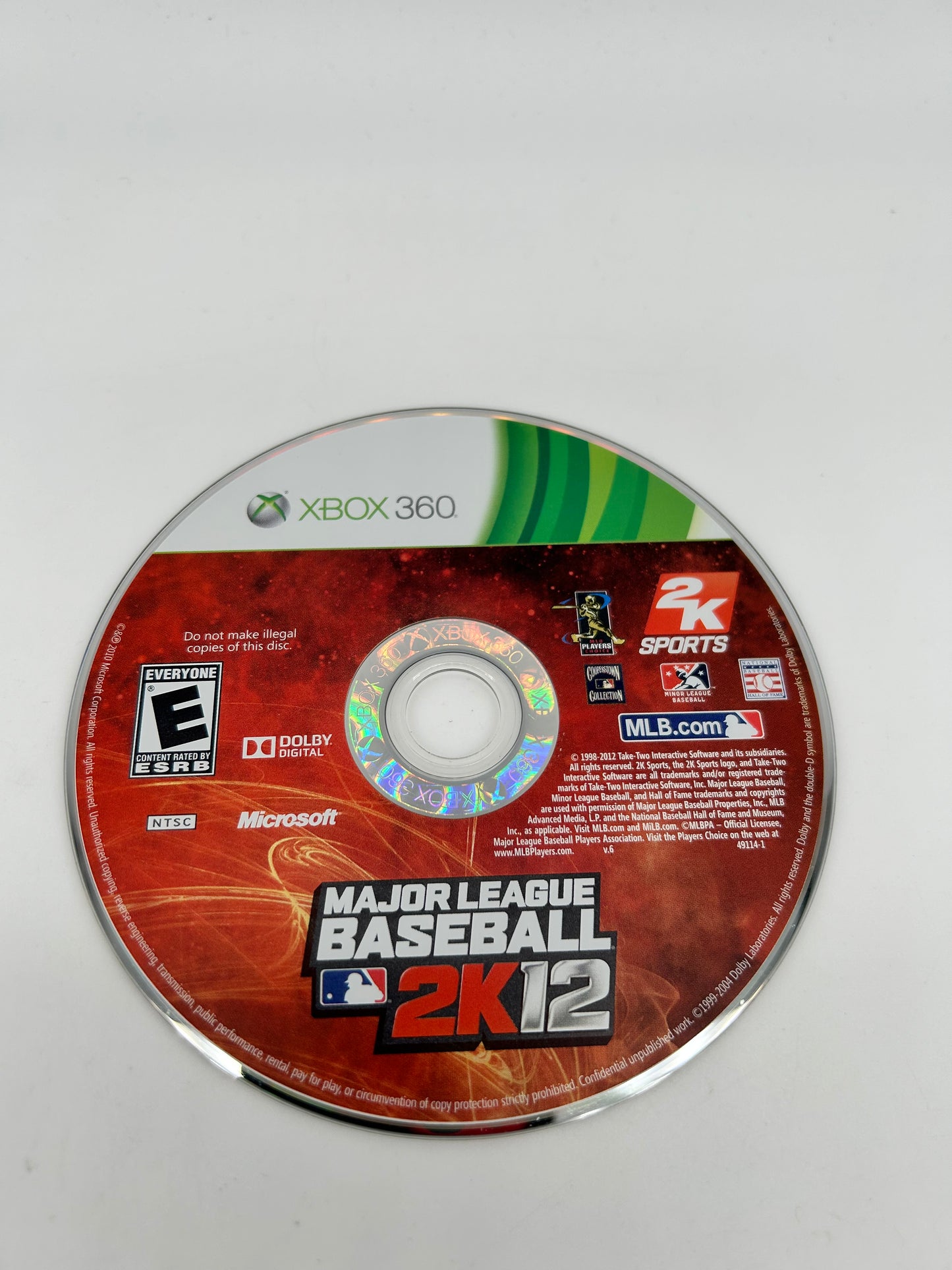 PiXEL-RETRO.COM : MICROSOFT XBOX 360 COMPLETE CIB BOX MANUAL GAME NTSC MAJOR LEAGUE BASEBALL 2K12