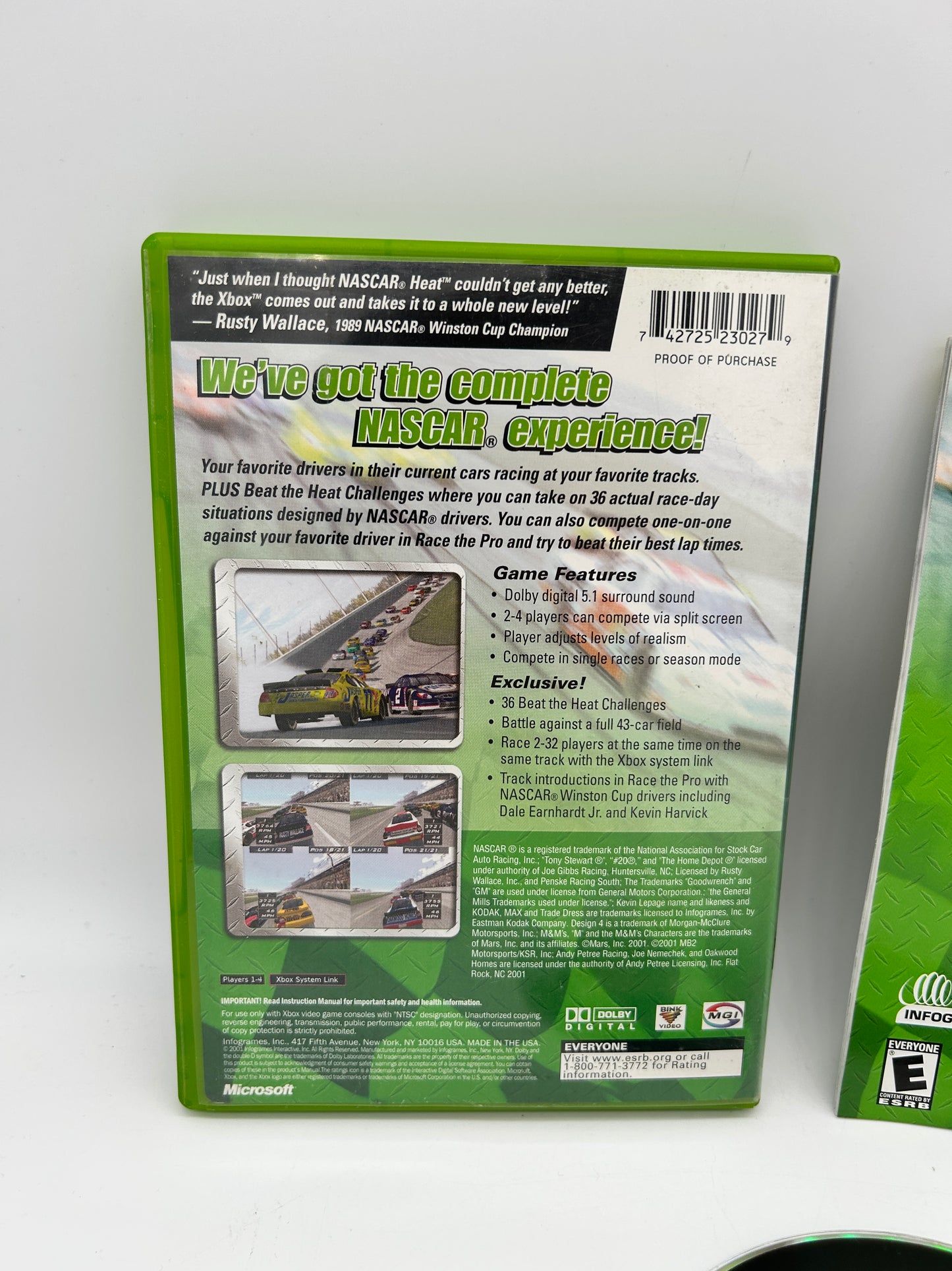 MiCROSOFT XBOX ORiGiNAL | NASCAR HEAT 2002