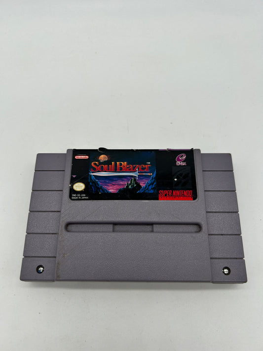 PiXEL-RETRO.COM : SUPER NINTENDO NES (SNES) GAME NTSC SOUL BLAZER