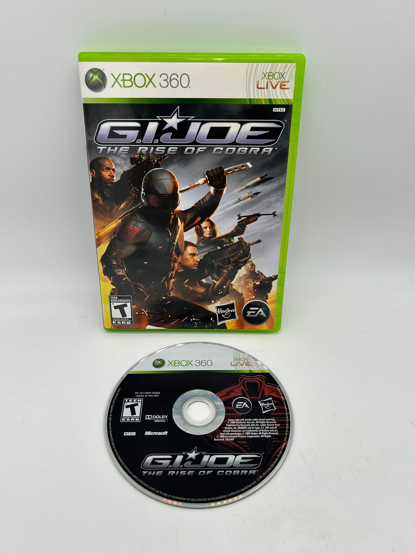PiXEL-RETRO.COM : MICROSOFT XBOX 360 COMPLETE CIB BOX MANUAL GAME NTSC GI JOE THE RISE OF COBRA