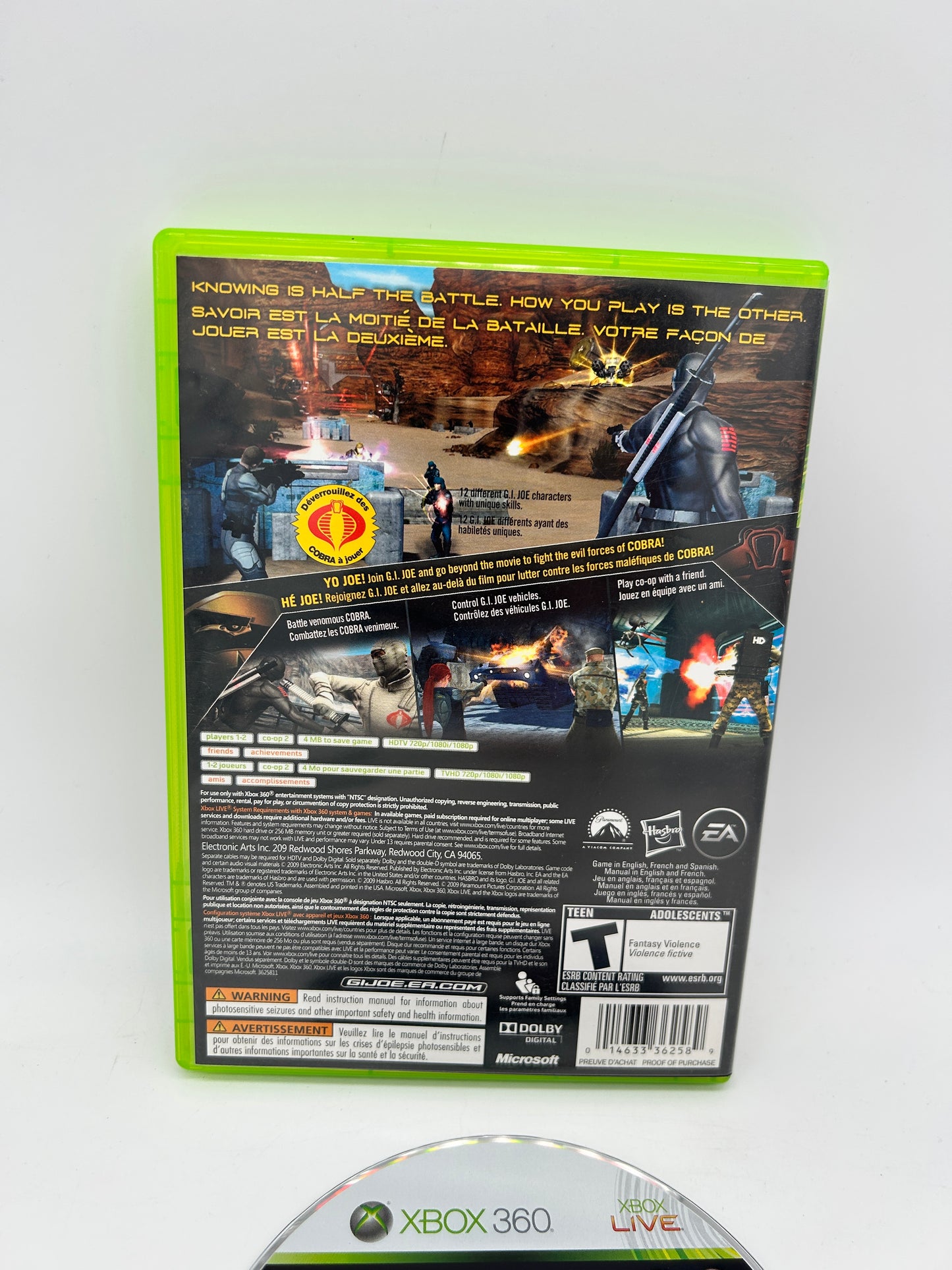 Microsoft XBOX 360 | Gi JOE THE RISE OF COBRA