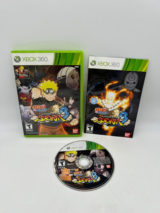 PiXEL-RETRO.COM : MICROSOFT XBOX 360 COMPLETE CIB BOX MANUAL GAME NTSC NARUTO SHIPPUDEN ULTIMATE NINJA STORM 3