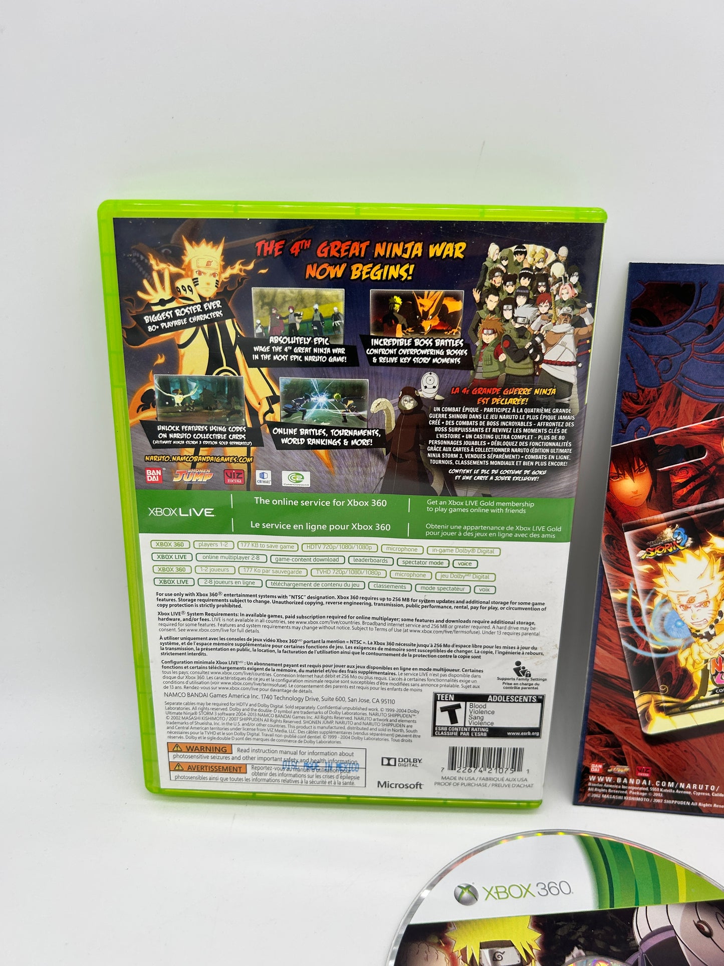 MiCROSOFT XBOX 360 | NARUTO SHiPPUDEN ULTiMATE NiNJA STORM 3