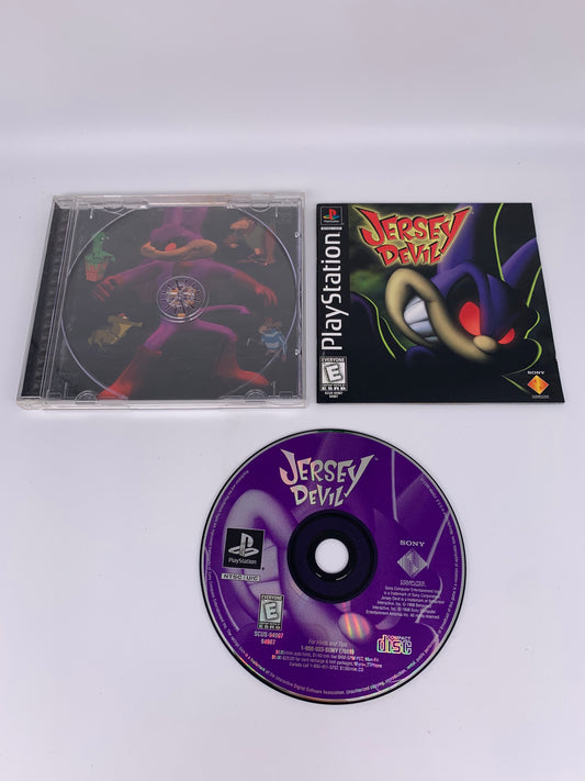 PiXEL-RETRO.COM : SONY PLAYSTATION (PS1) JERSEY DEVIL COMPLETE CIB BOX MANUAL GAME NTSC