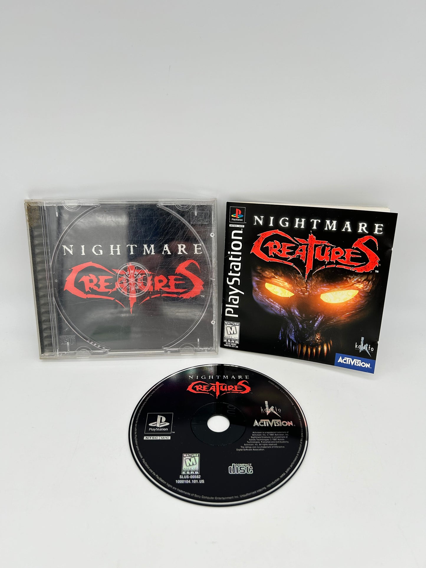 PiXEL-RETRO.COM : SONY PLAYSTATION (PS1) COMPLETE CIB BOX MANUAL GAME NTSC NIGHTMARE CREATURES