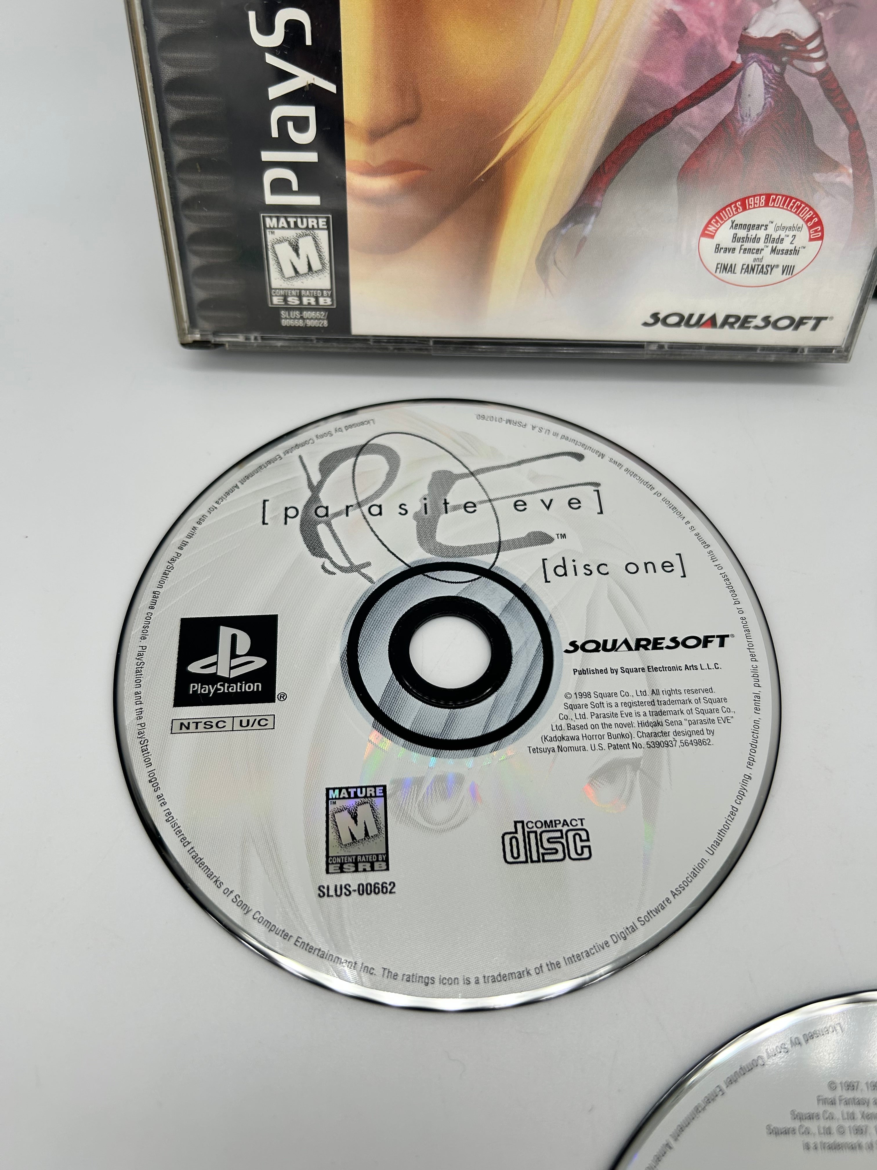 Parasite Eve Ps1 Game PlayStation Black selling Labeln2 Discs Complete