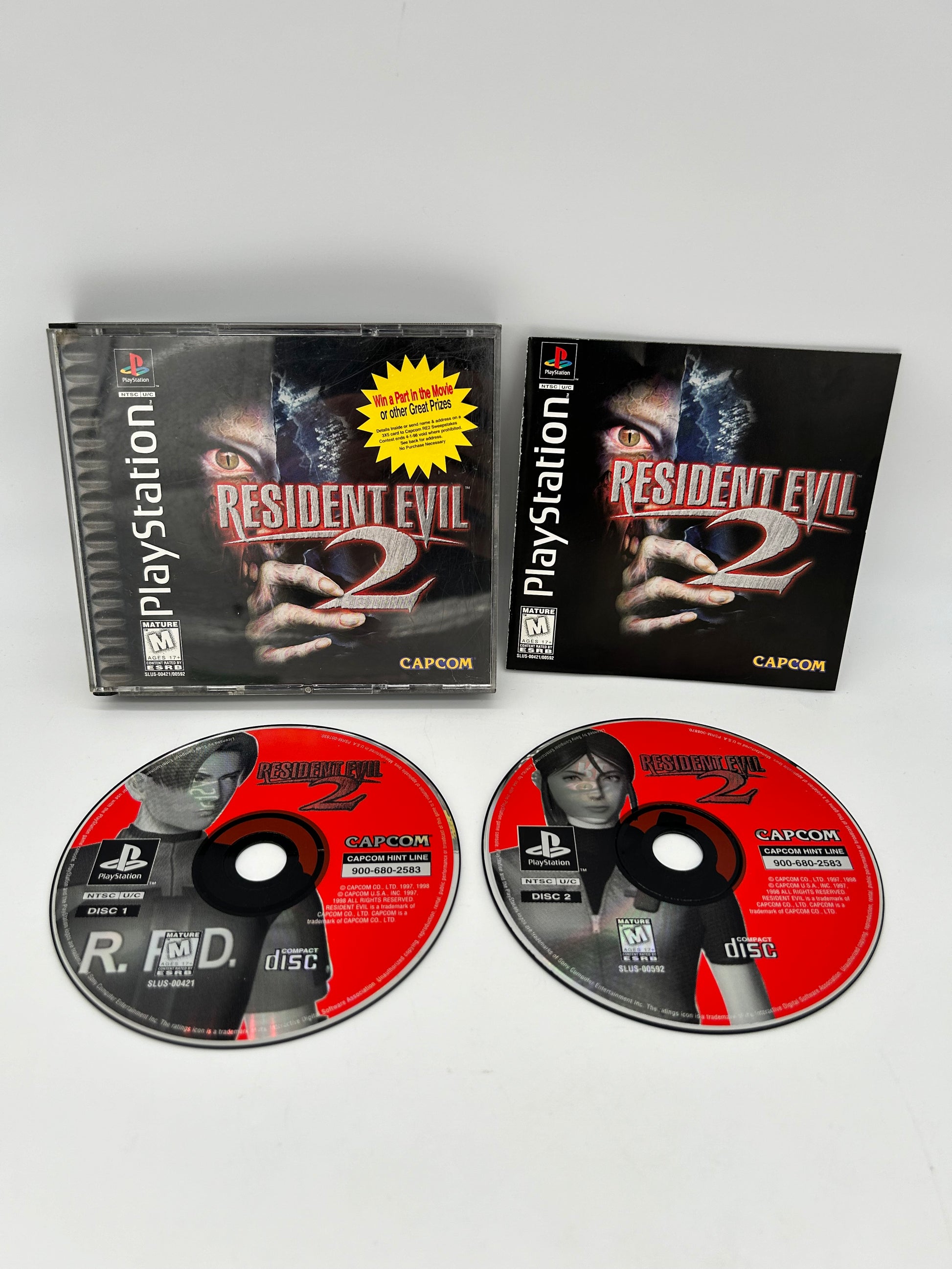 PiXEL-RETRO.COM : SONY PLAYSTATION (PS1) COMPLETE CIB BOX MANUAL GAME NTSC RESIDENT EVIL 2