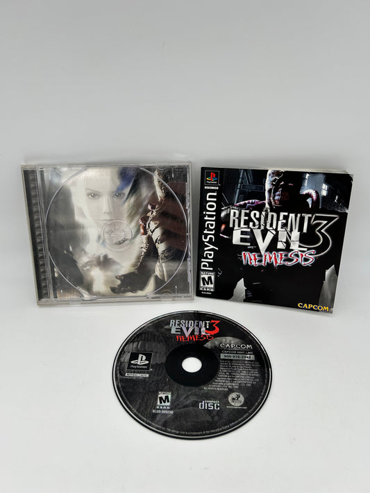 PiXEL-RETRO.COM : SONY PLAYSTATION (PS1) COMPLETE CIB BOX MANUAL GAME NTSC RESIDENT EVIL 3 NEMESIS