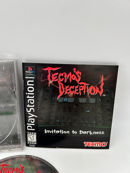 SONY PLAYSTATiON [PS1] | TECMOS DECEPTiON iNViTATiON TO DARKNESS