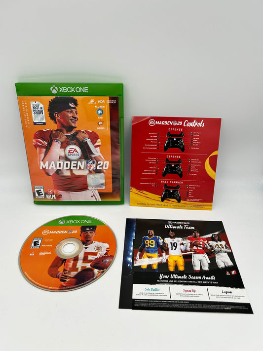 PiXEL-RETRO.COM : MICROSOFT XBOX ONE COMPLETE CIB BOX MANUAL GAME NTSC MADDEN NFL 20