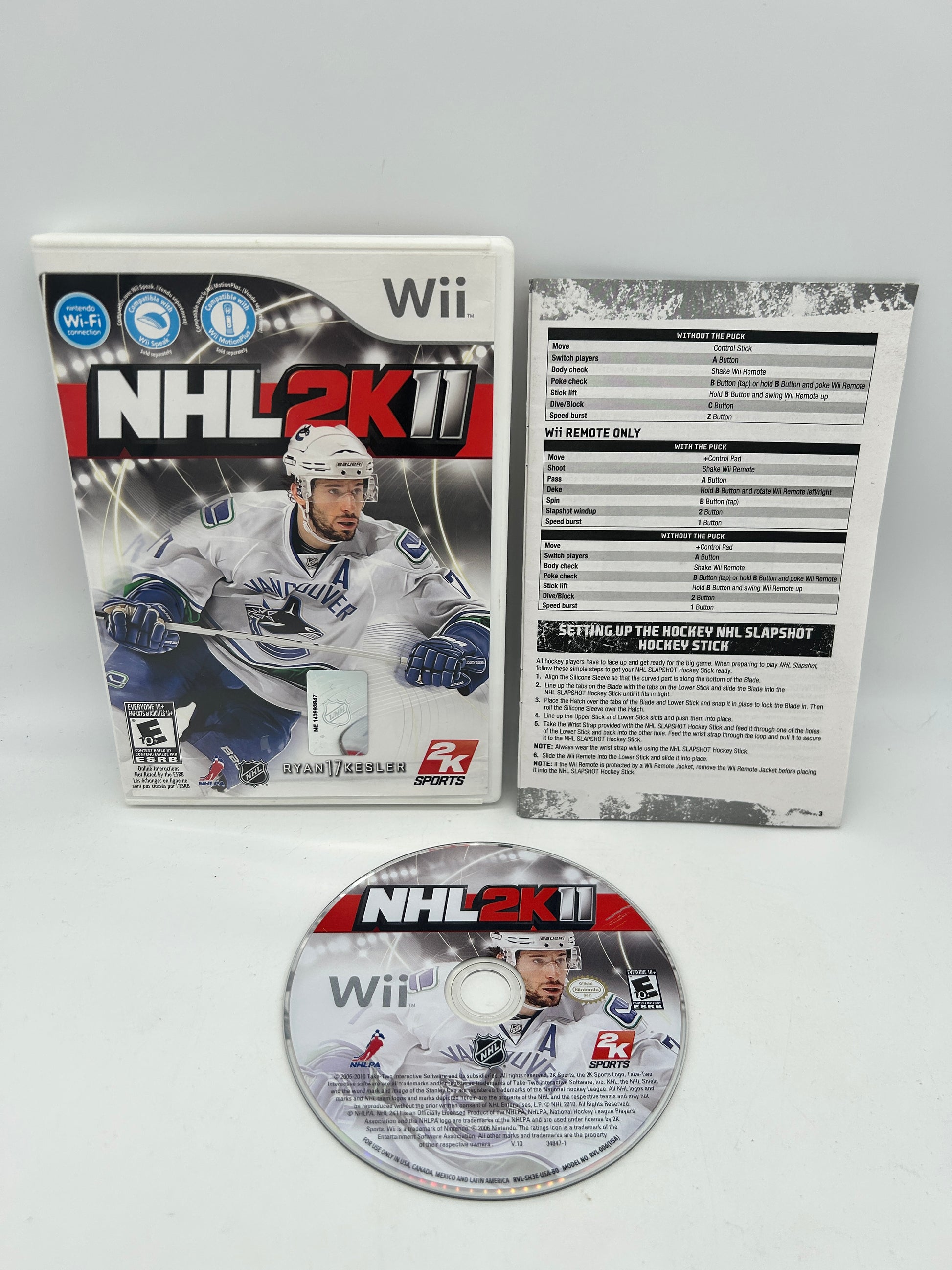 PiXEL-RETRO.COM : NINTENDO WII COMPLET CIB BOX MANUAL GAME NTSC 2K SPORTS NHL 2K11