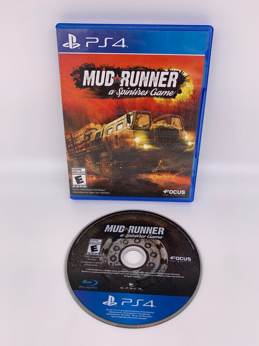 PiXEL-RETRO.COM : SONY PLAYSTATION 4 (PS4) COMPLETE CIB BOX MANUAL GAME NTSC MUDRUNNER A SPINTIRES GAME