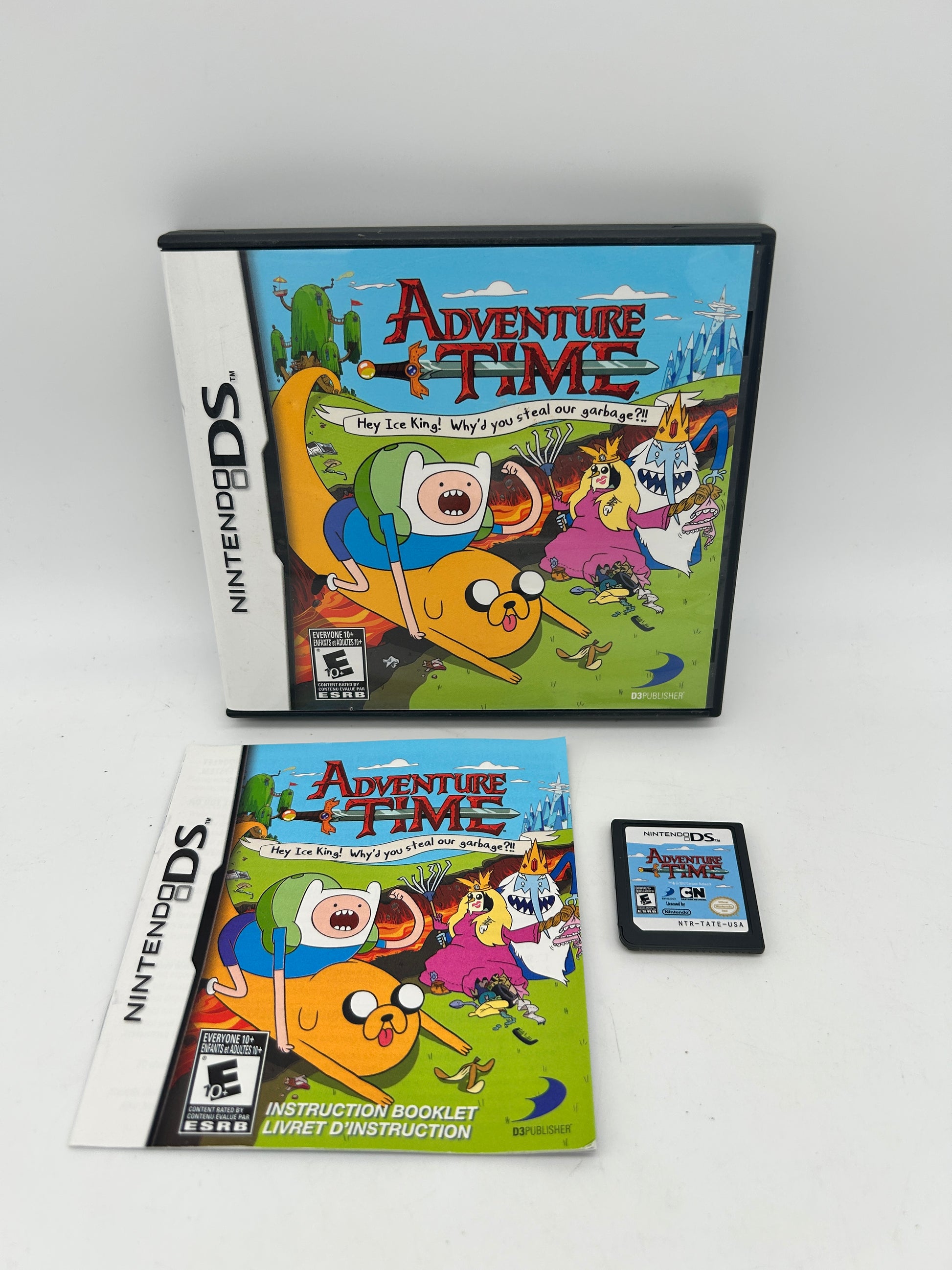 PiXEL-RETRO.COM : NINTENDO DS (DS) COMPLETE CIB BOX MANUAL GAME NTSC ADVENTURE TIME HEY ICE KING