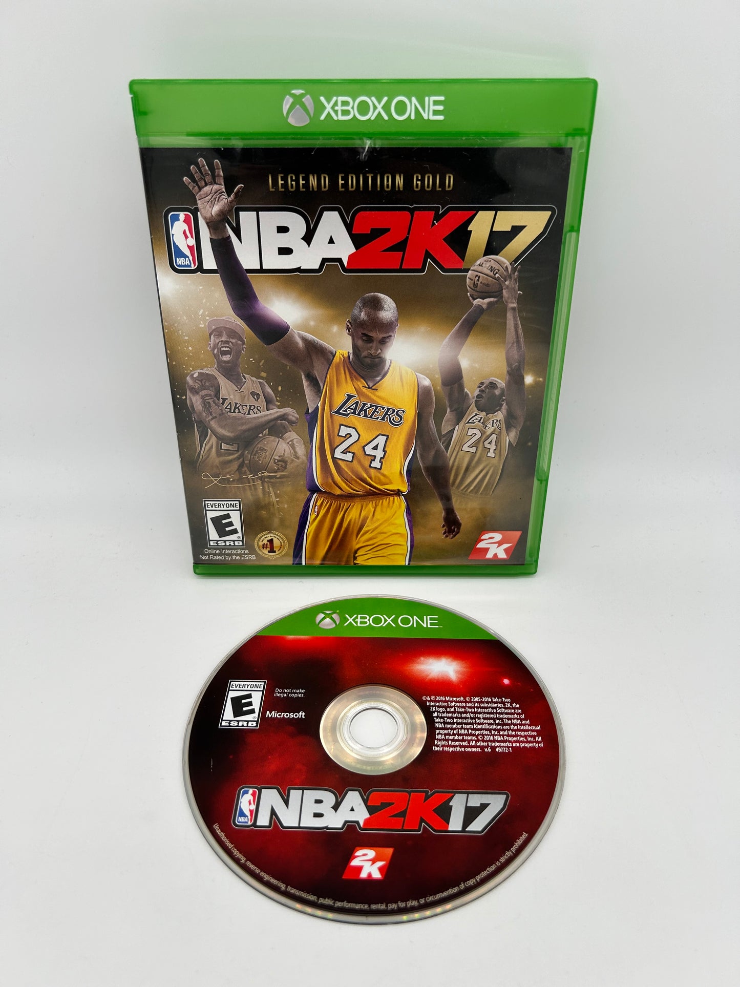 PiXEL-RETRO.COM : MICROSOFT XBOX ONE COMPLETE CIB BOX MANUAL GAME NTSC NBA 2K17 LEGEND EDITION GOLD