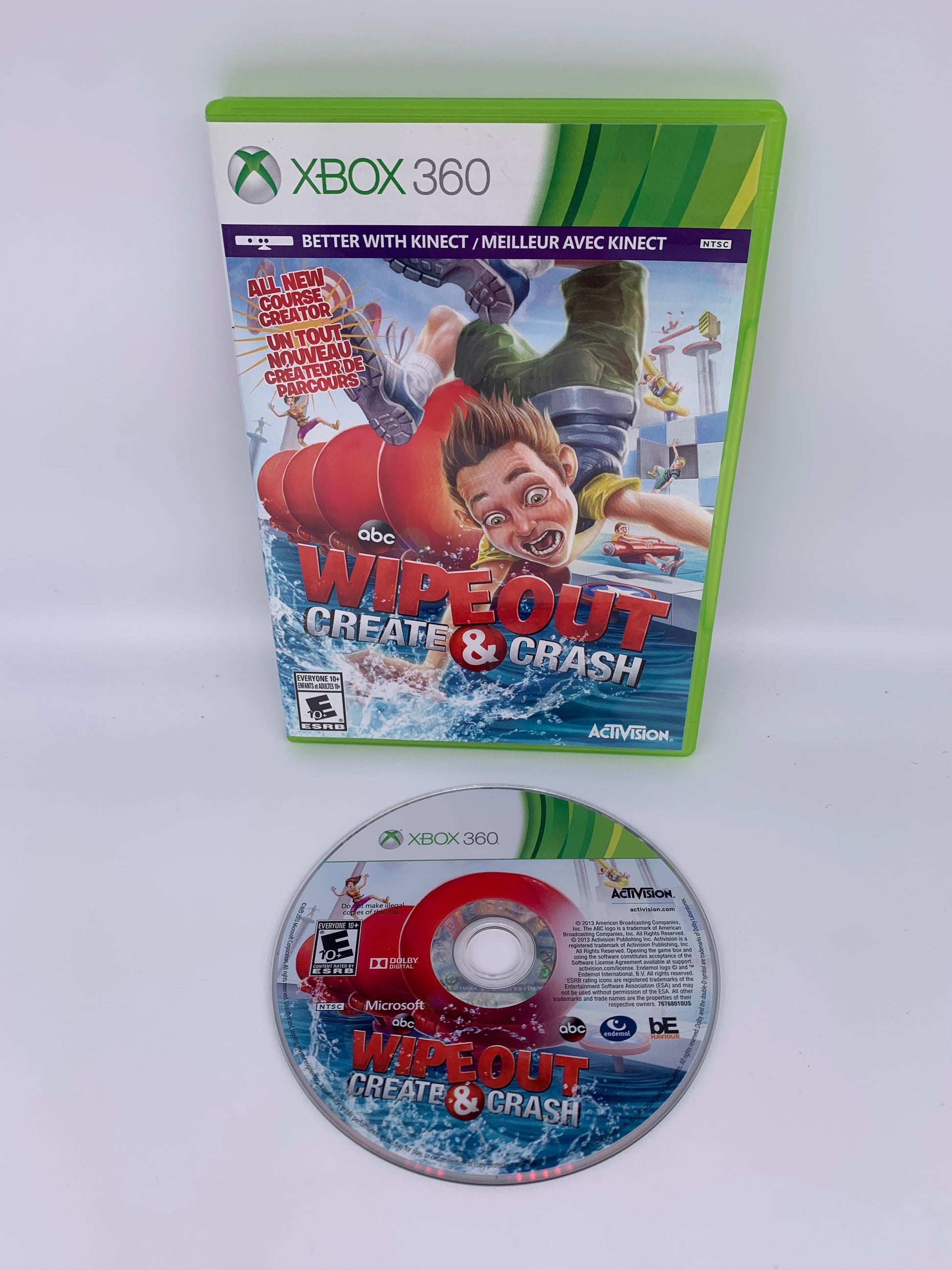 PiXEL-RETRO.COM : MICROSOFT XBOX 360 COMPLETE CIB BOX MANUAL GAME NTSC WIPEOUT CREATE & CRASH