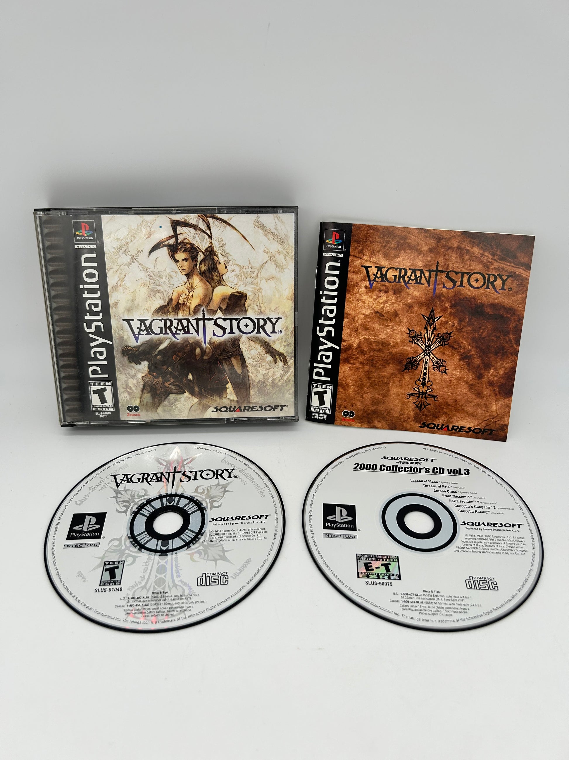 PiXEL-RETRO.COM : SONY PLAYSTATION (PS1) COMPLETE CIB BOX MANUAL GAME NTSC VAGRANT STORY