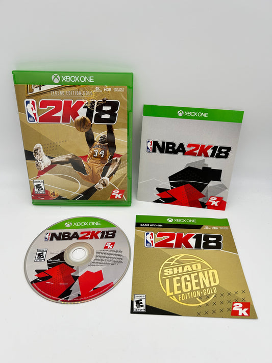 PiXEL-RETRO.COM : MICROSOFT XBOX ONE COMPLETE CIB BOX MANUAL GAME NTSC NBA 2K18 LEGEND EDITION GOLD