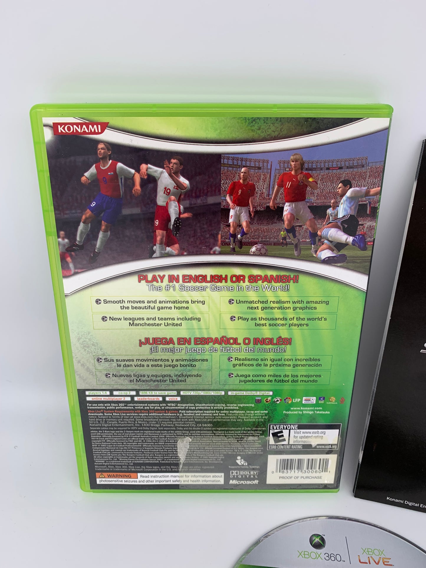 MiCROSOFT XBOX 360 | WiNNiNG ELEVEN PES PRO EVOLUTiON SOCCER 2007