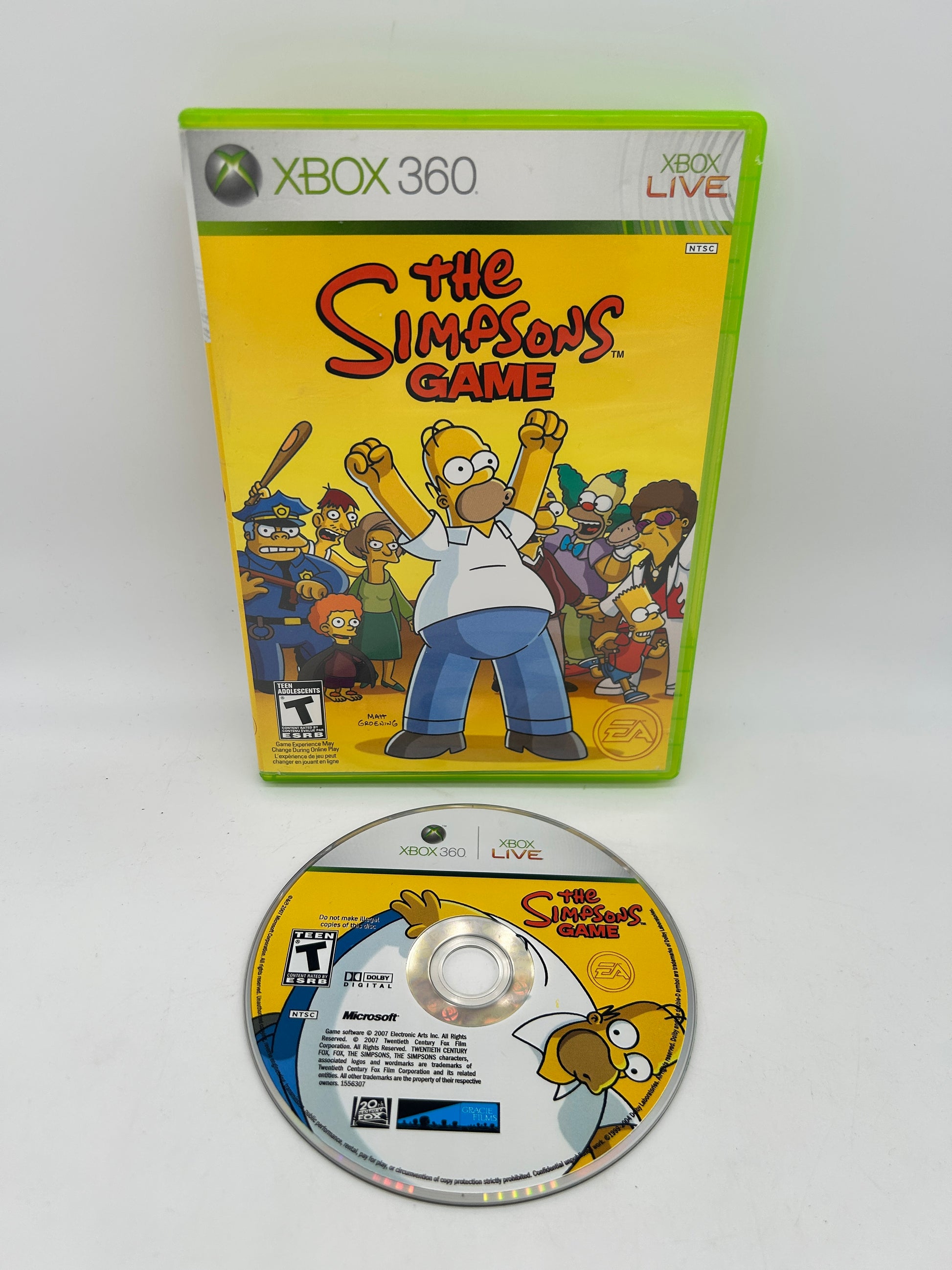 PiXEL-RETRO.COM : MICROSOFT XBOX 360 COMPLETE CIB BOX MANUAL GAME NTSC THE SIMPSONS THE GAME