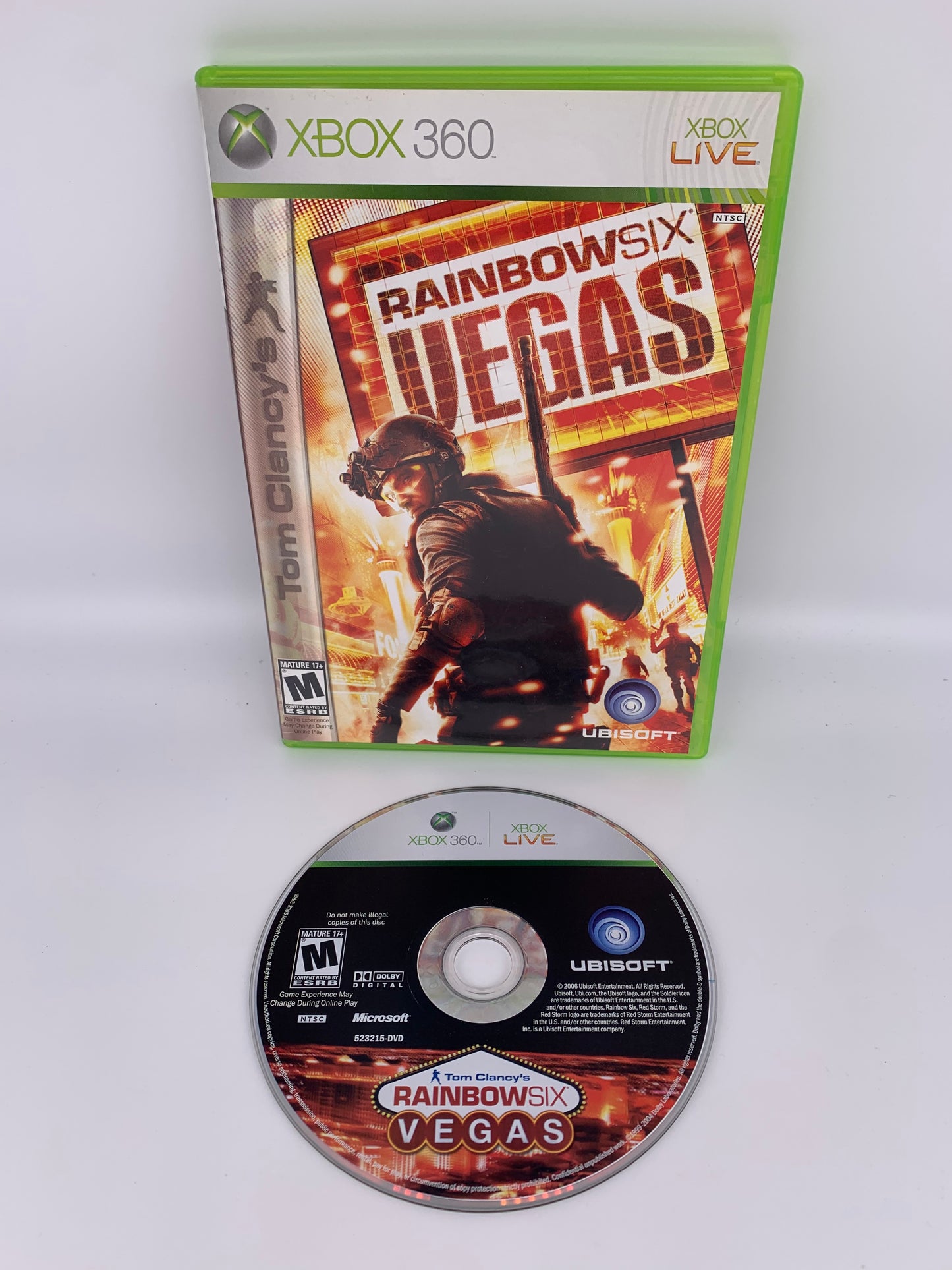 PiXEL-RETRO.COM : MICROSOFT XBOX 360 COMPLETE CIB BOX MANUAL GAME NTSC TOM CLANCY'S RAINBOW SIX VEGAS