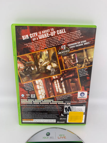 MiCROSOFT XBOX 360 | TOM CLANCYS RAiNBOW SiX VEGAS