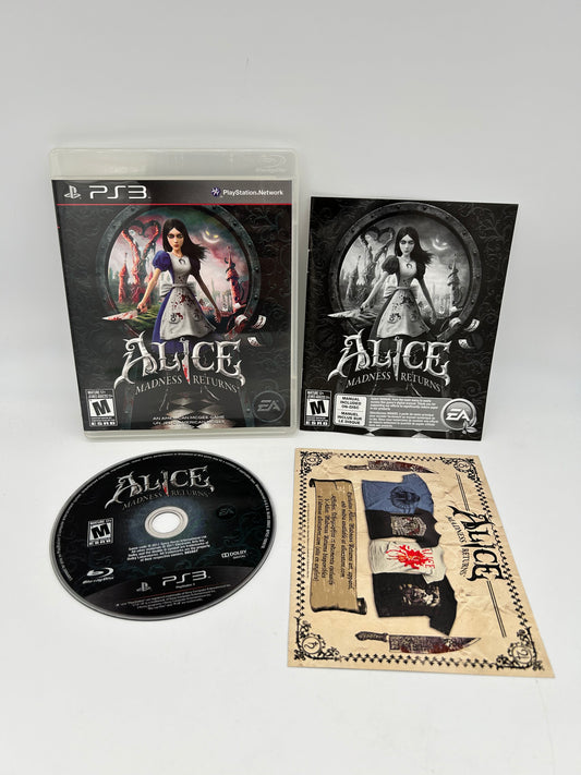 PiXEL-RETRO.COM : SONY PLAYSTATION 3 (PS3) COMPLET CIB BOX MANUAL GAME NTSC ALICE MADNESS RETURNS