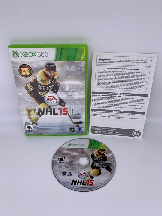 PiXEL-RETRO.COM : MICROSOFT XBOX 360 COMPLETE CIB BOX MANUAL GAME NTSC NHL 15
