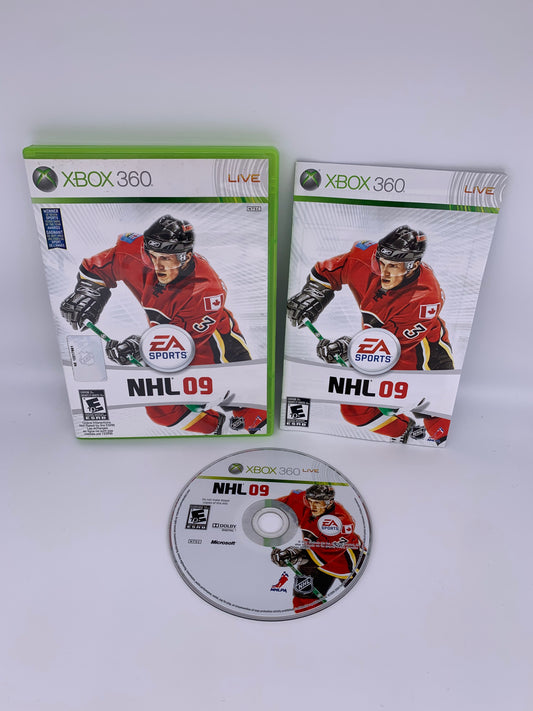 PiXEL-RETRO.COM : MICROSOFT XBOX 360 COMPLETE CIB BOX MANUAL GAME NTSC NHL 09