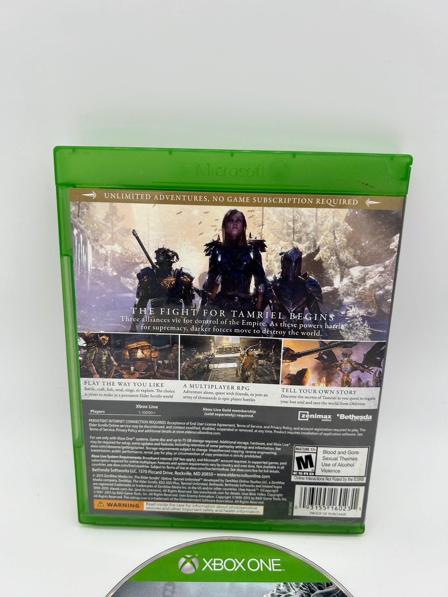 Microsoft XBOX ONE | THE ELDER SCROLLS ONLiNE TAMRiEL UNLiMiTED