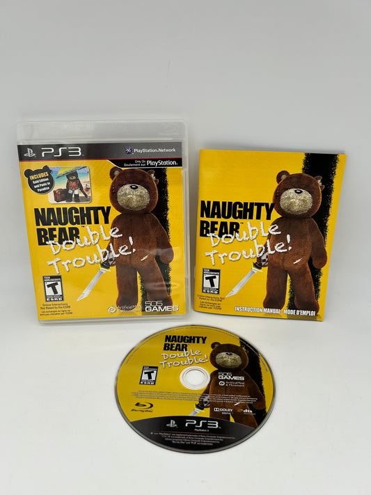 PiXEL-RETRO.COM : SONY PLAYSTATION 3 (PS3) COMPLET CIB BOX MANUAL GAME NTSC NAUGHTY BEAR DOUBLE TROUBLE